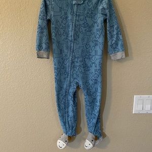 Carters fleece footie pjs